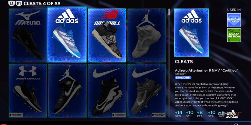 MLB The Show 23 Fastest Cleats In The Game