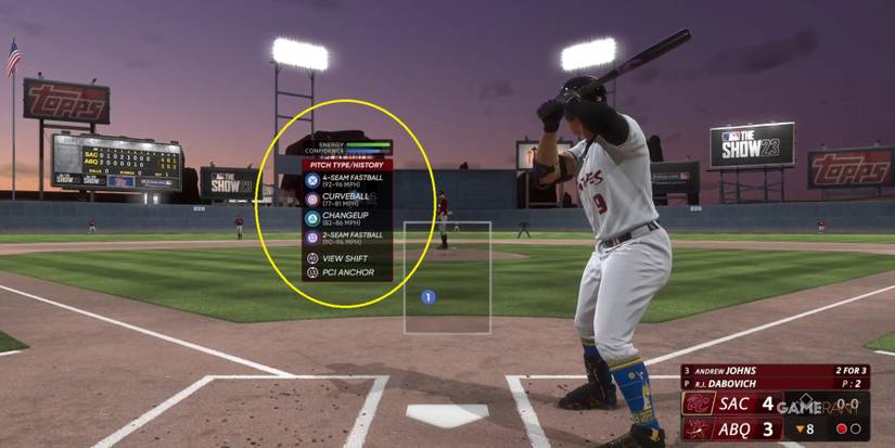 MLB The Show 23 Looking At Pitches