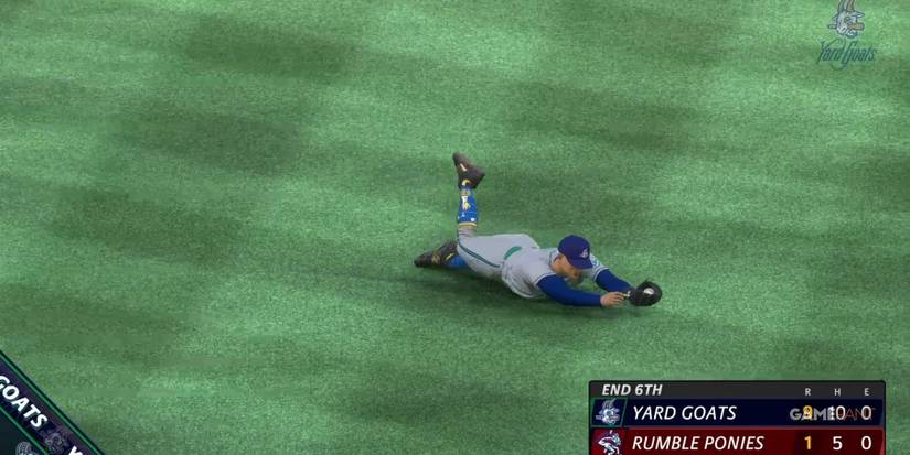 MLB The Show 23 Making A Catch While Diving