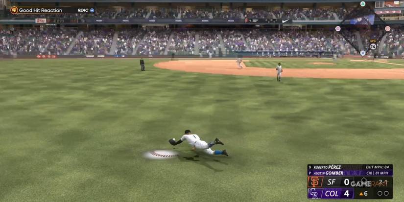 MLB The Show 23 Making A Diving Catch