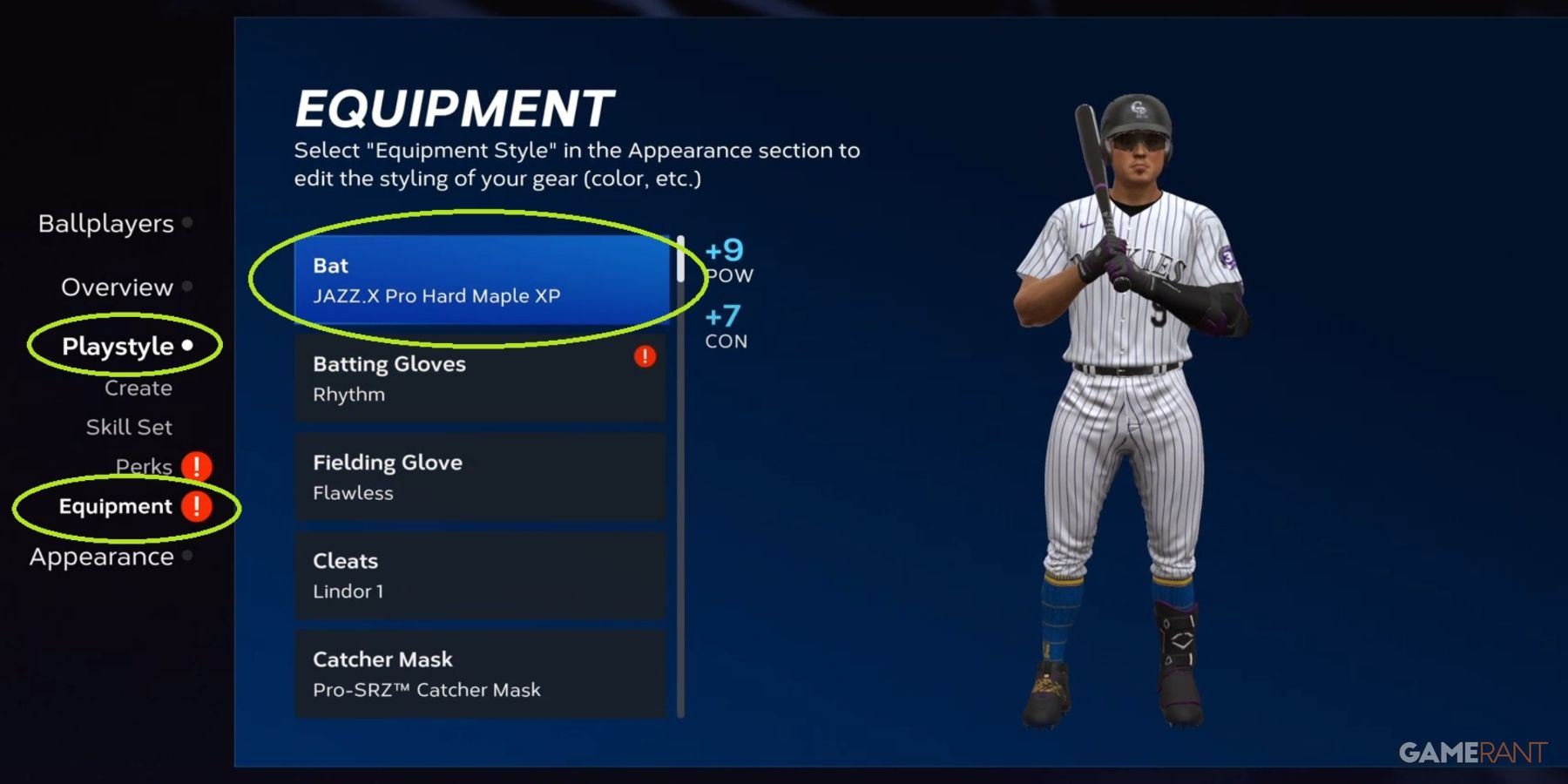 MLB The Show 23 Replacing A Piece Of Gear