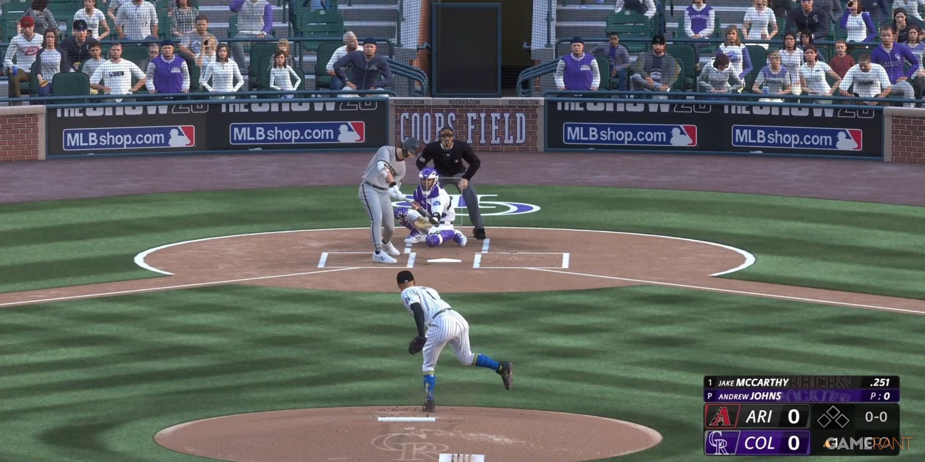 MLB The Show 23 Tossing A Low And Inside Pitch