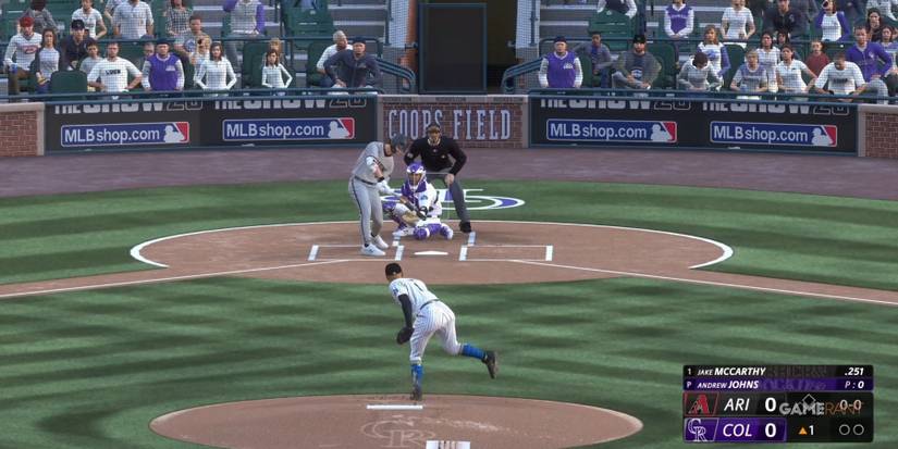 MLB The Show 23 Tossing A Low And Inside Pitch