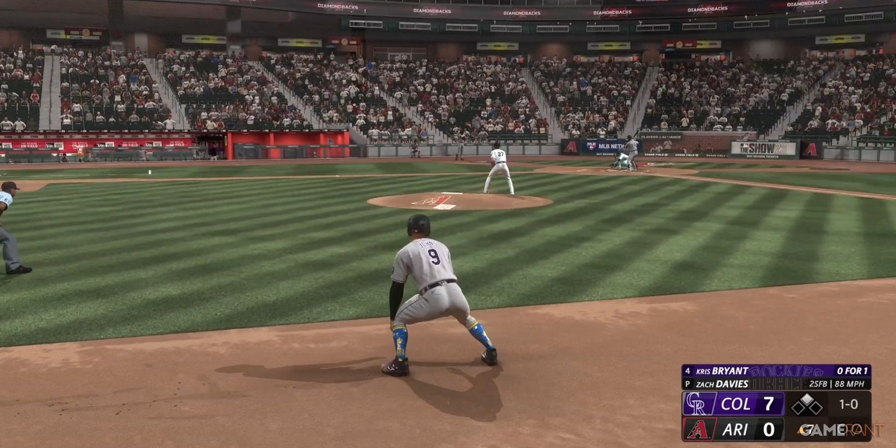 MLB The Show 23 Waiting For A Pitch To Steal