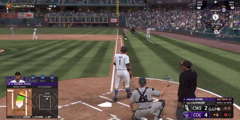 MLB The Show 23 Watching A Ball Go Foul