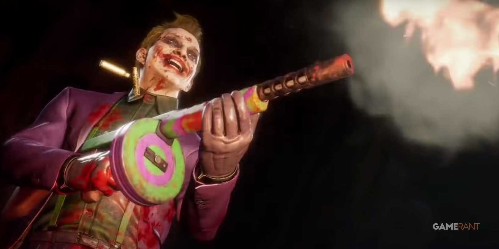 Mortal Kombat 11 The Joker Machine Gun Fatality