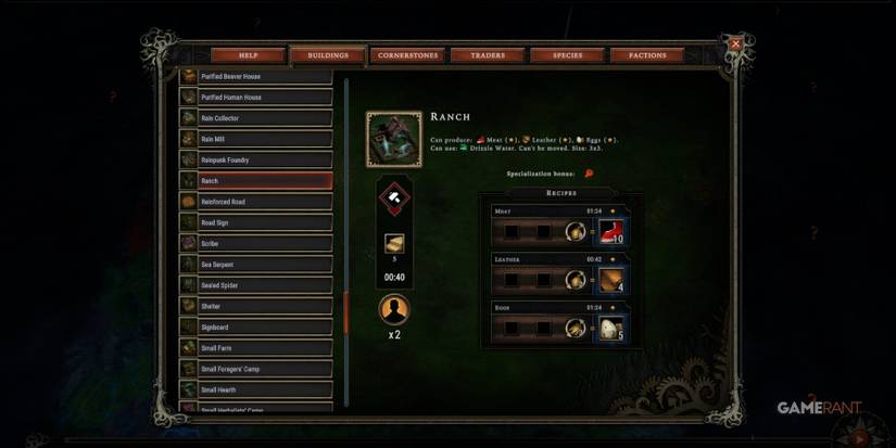 Against The Storm Ranch In The Encyclopedia