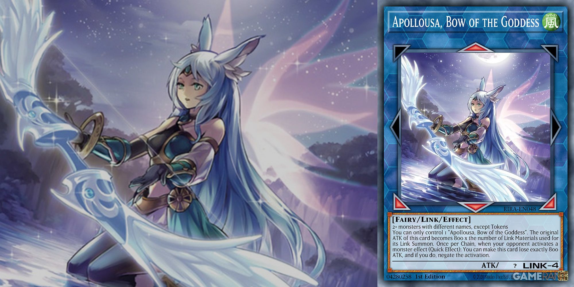 Apollousa, Bow of the Goddess Fairy-Type Yu-Gi-Oh card