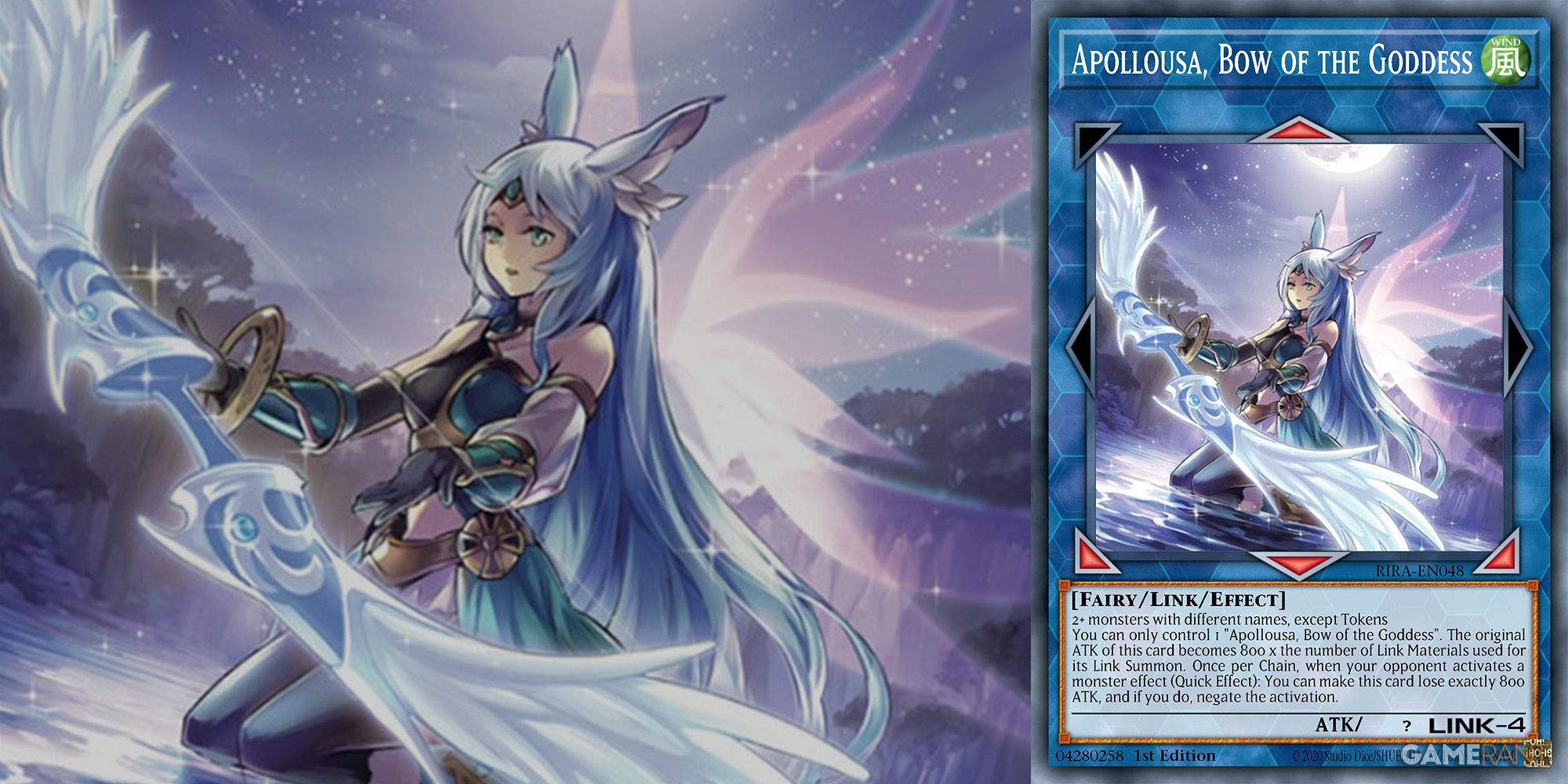 Apollousa, Bow of the Goddess Fairy-Type Yu-Gi-Oh card