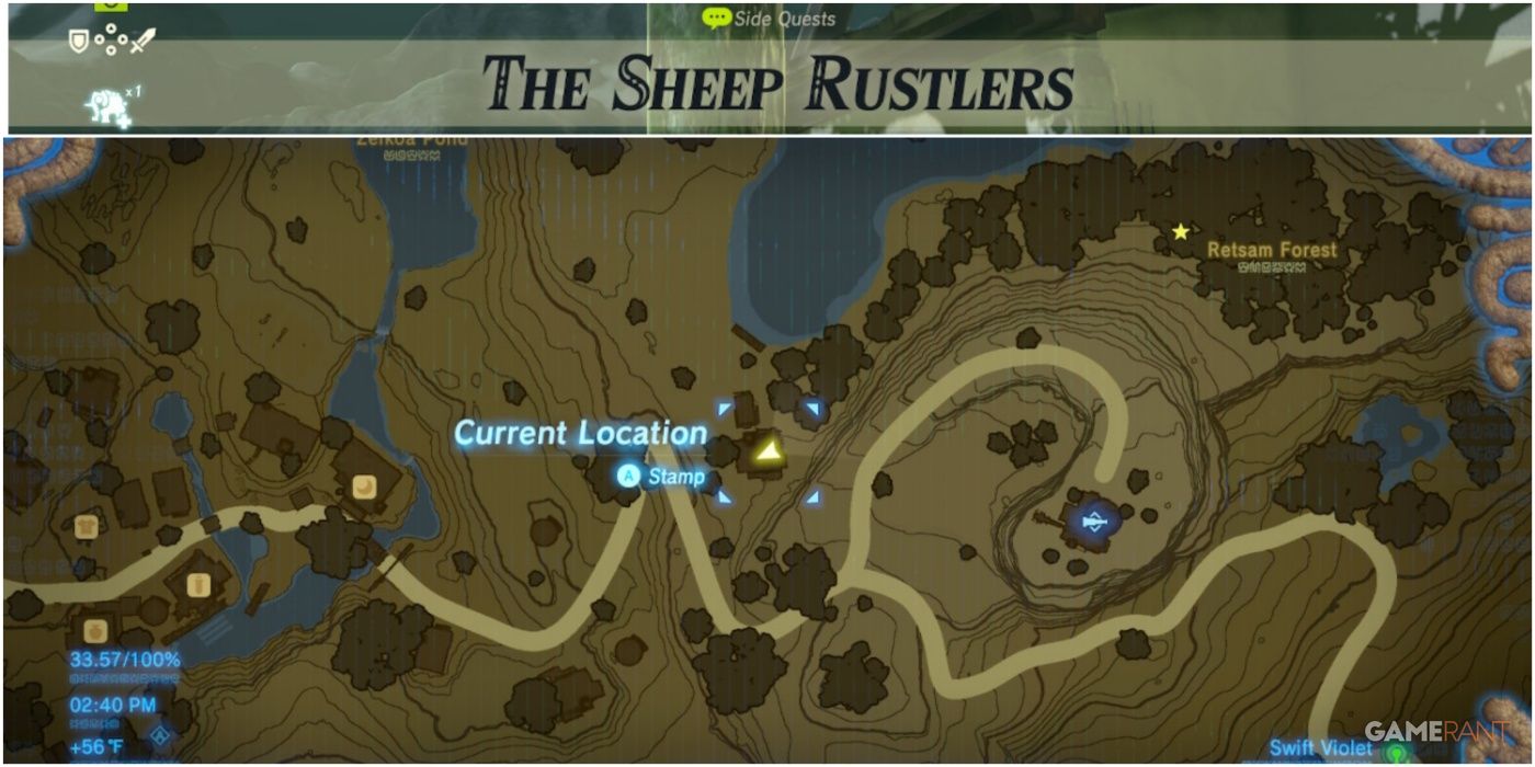 loz botw hateno village the sheep rustlers side quest