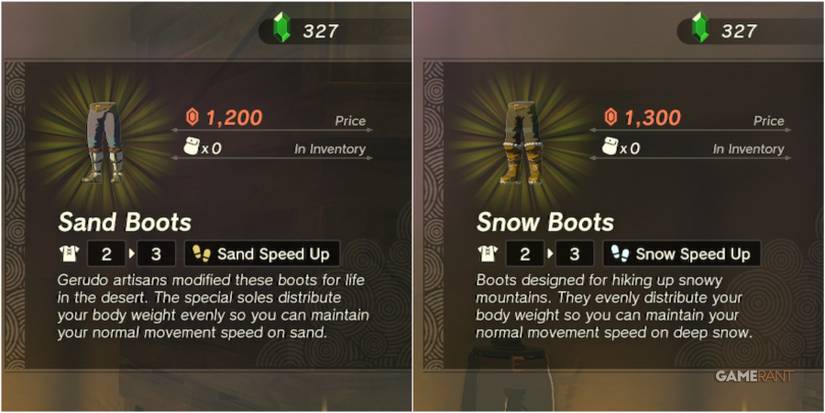 loz totk sand boots snow boots price