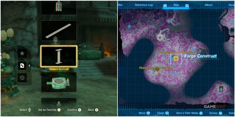 instant scaffolding abanadoned kara kara mine loz totk