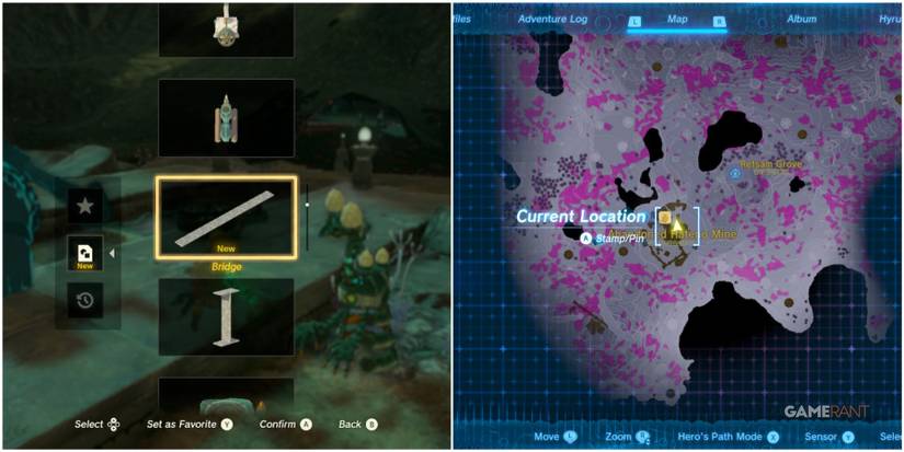 loz totk bridge schema stone abandoned hateno mine