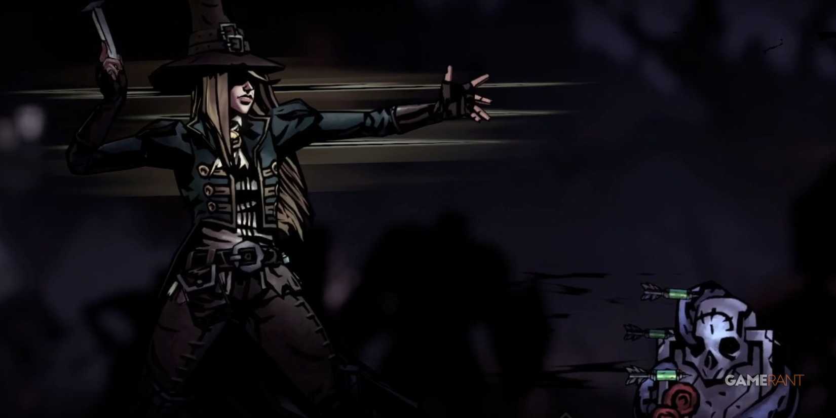 Darkest Dungeon 2 Grave Robber Throwing Darts