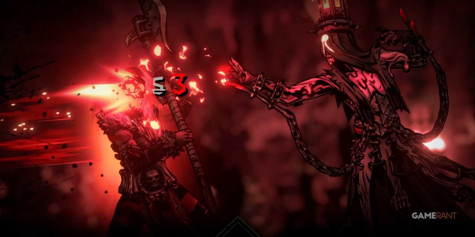 Darkest Dungeon 2 Hellion Attacked By Fire Flay