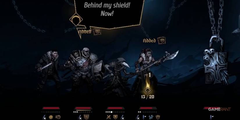 Darkest Dungeon 2 Man-At-Arms Protecting Group