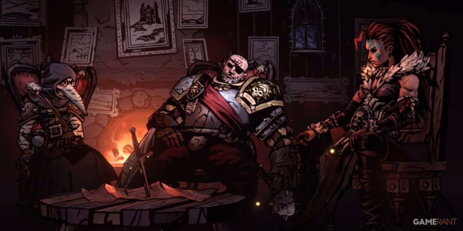 Darkest Dungeon 2 Man-At-Arms Resting At The Inn