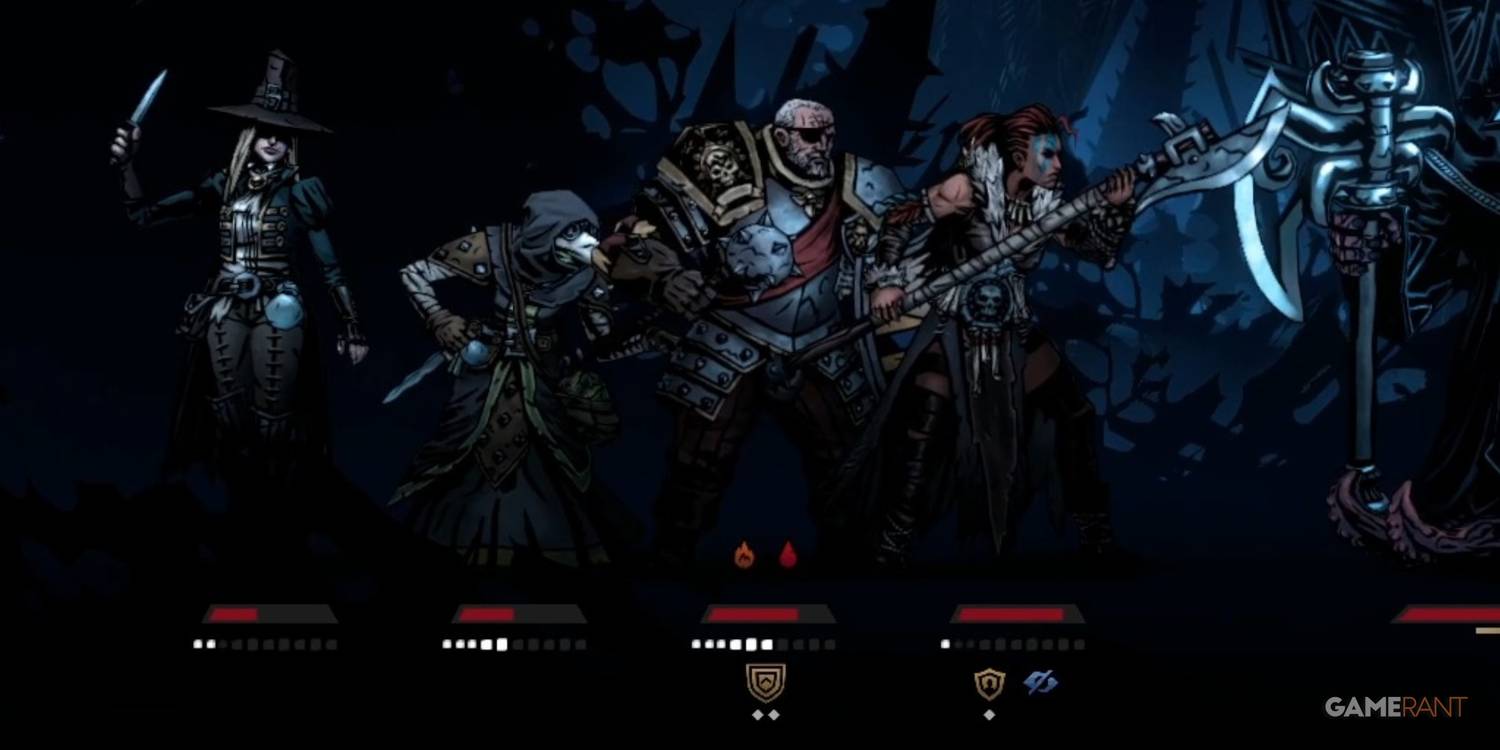 Darkest Dungeon 2 Man-At-Arms With Debuffs