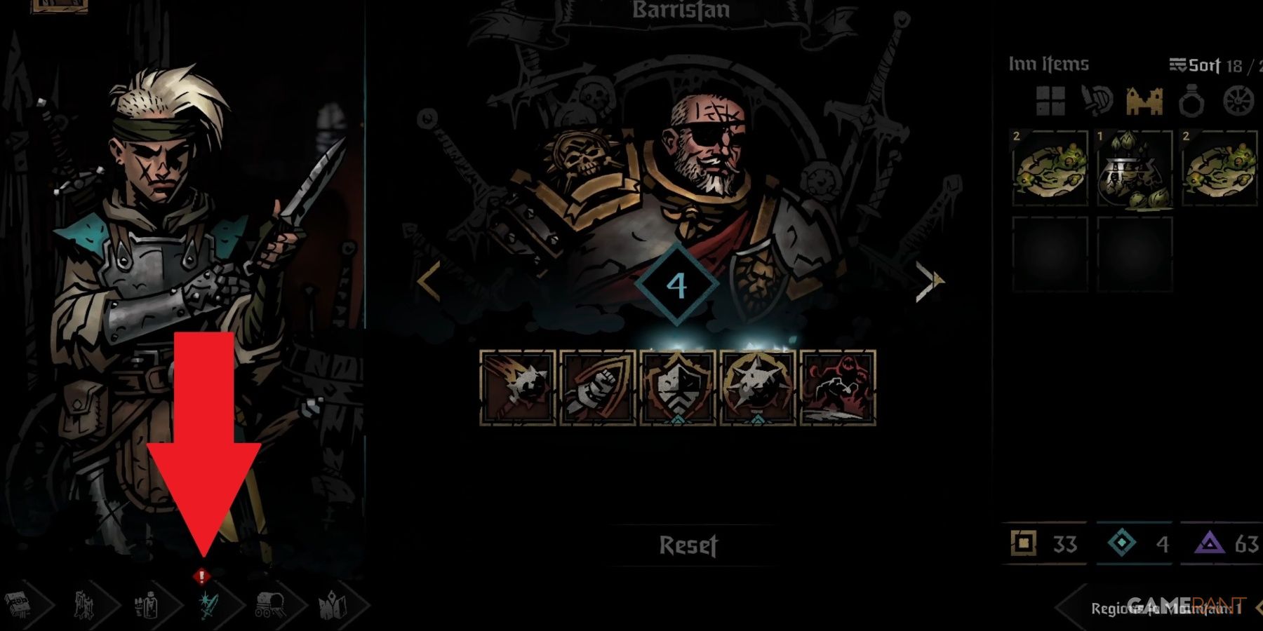 Darkest Dungeon 2 Mastery Trainer Tab At The Inn