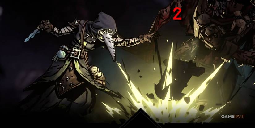 Darkest Dungeon 2 Plague Doctor Dropping A Flask