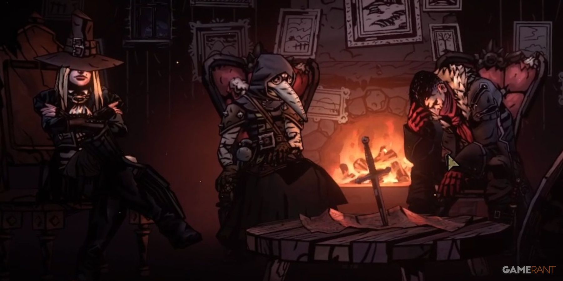 Darkest Dungeon 2 Plague Doctor Resting At An Inn
