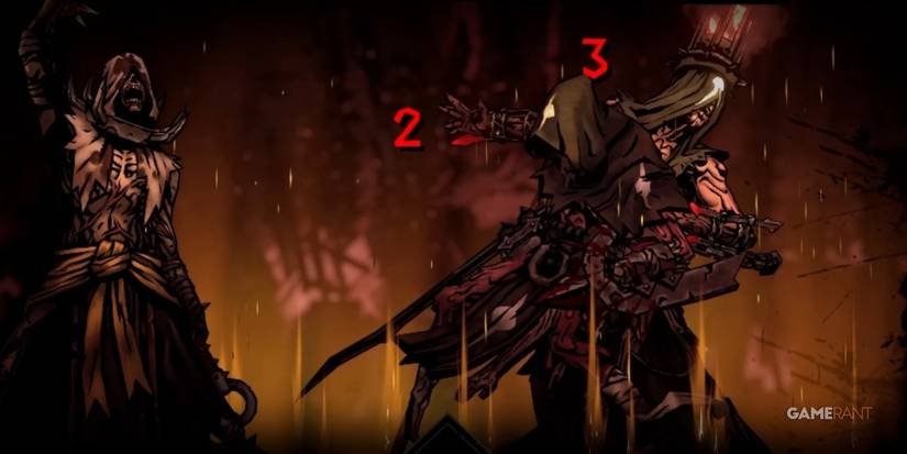 Darkest Dungeon 2 The Flagellant Using Acid Rain