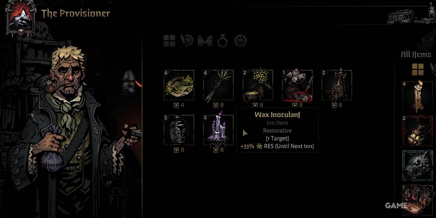 Darkest Dungeon 2 Wax Inoculent At The Provisioner