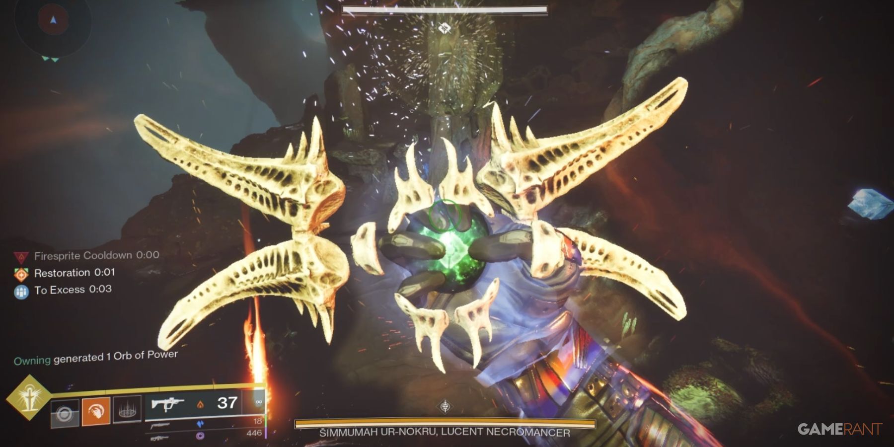 Destiny 2 Ghosts of the Deep Destroying a Shining Ghost