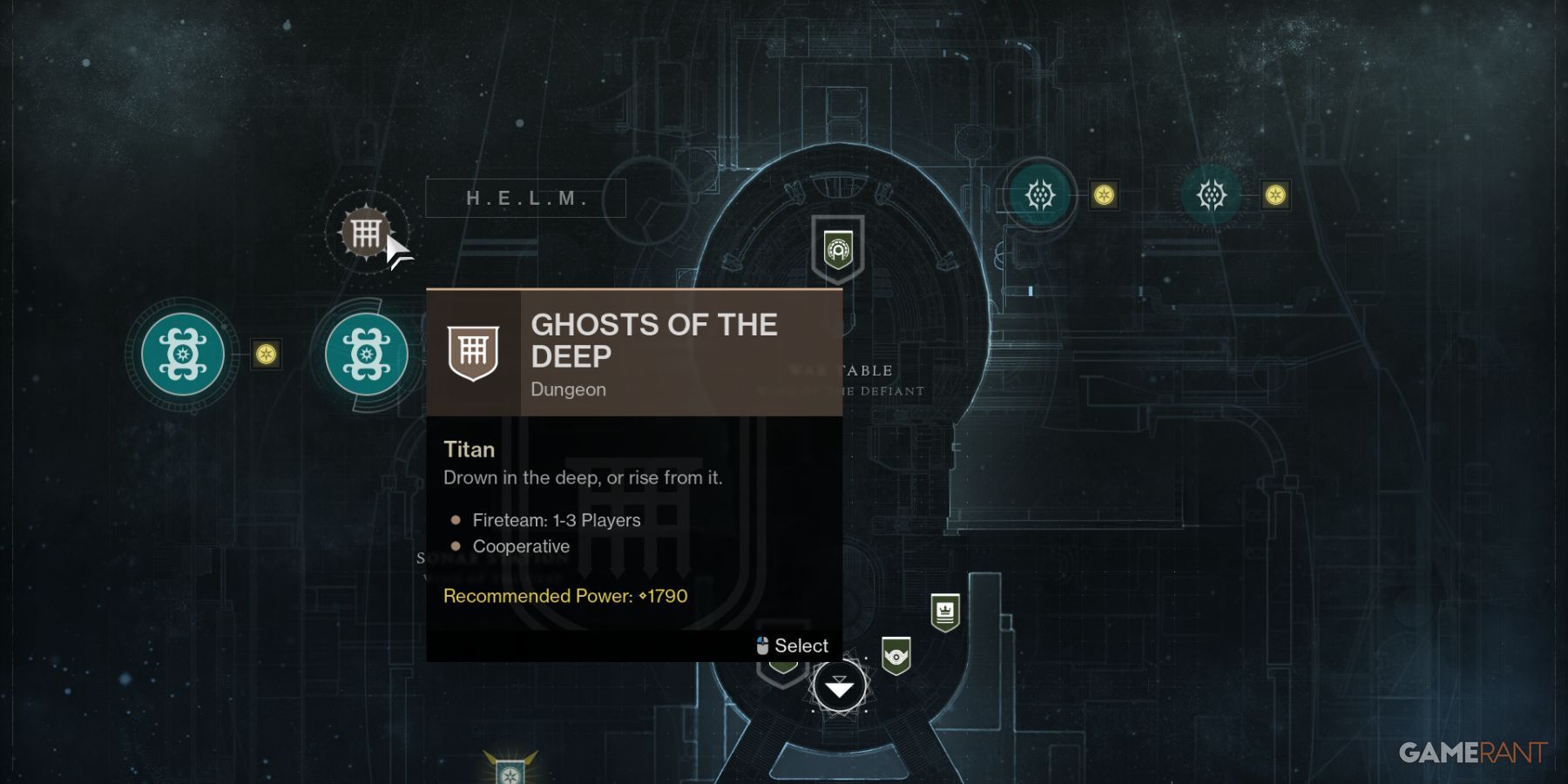 Destiny 2 Ghosts Of The Deep Dungeon Node