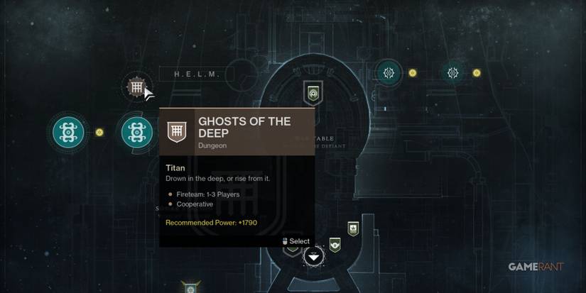 Destiny 2 Ghosts Of The Deep Dungeon Node