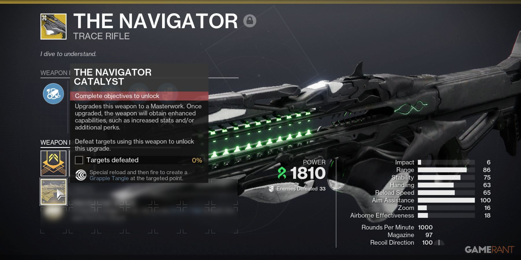 Destiny 2 The Navigator Catalyst