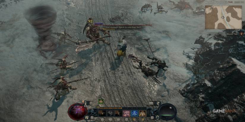 diablo 4 druid stunned enemy dirt road