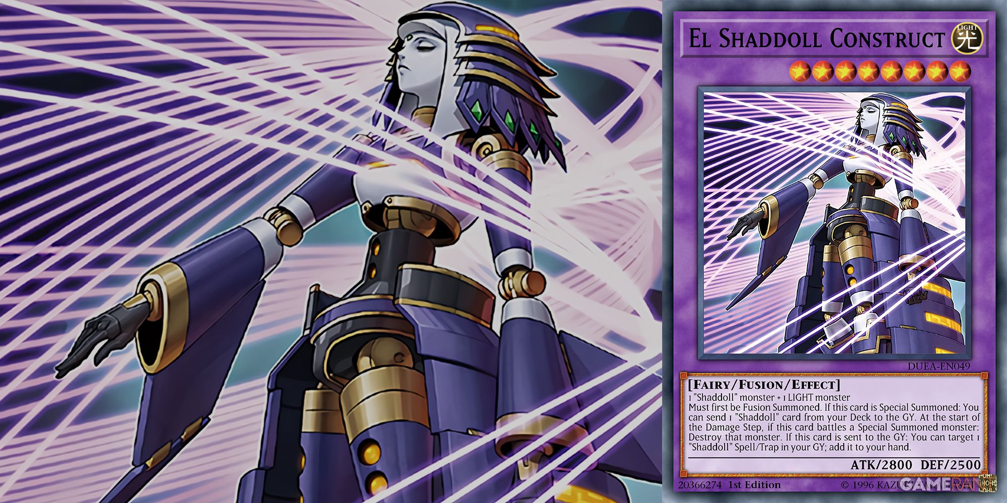 El Shaddoll Construct Fairy-Type Yu-Gi-Oh card