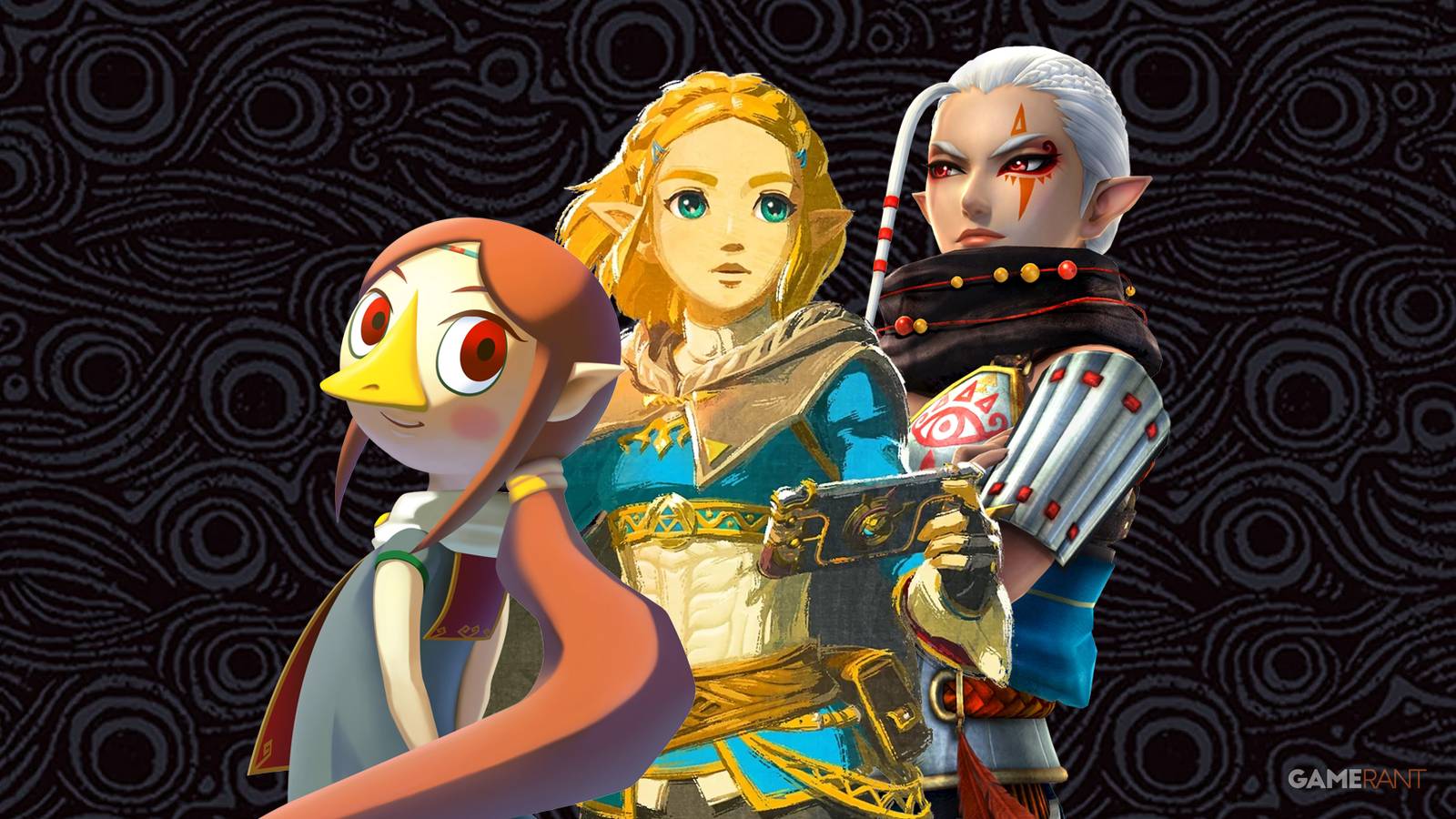 Medli, Princess Zelda, and Impa artwork