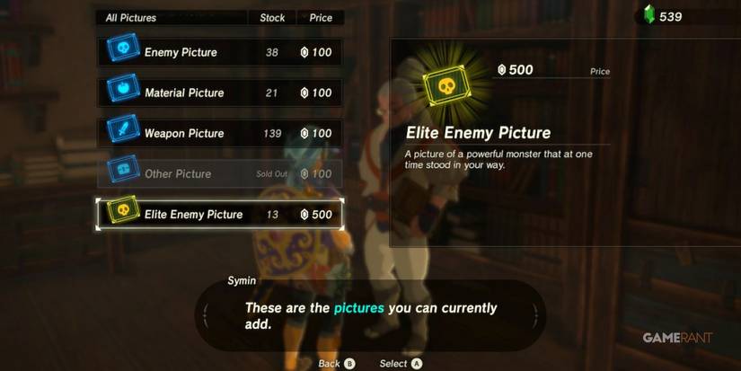 loz botw compendium pictures purchase