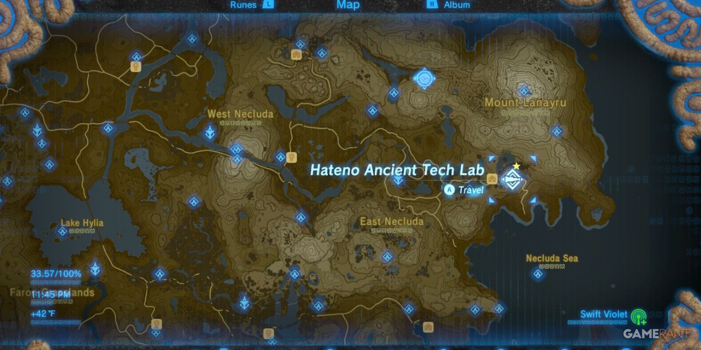 loz botw hateno ancient tech lab location