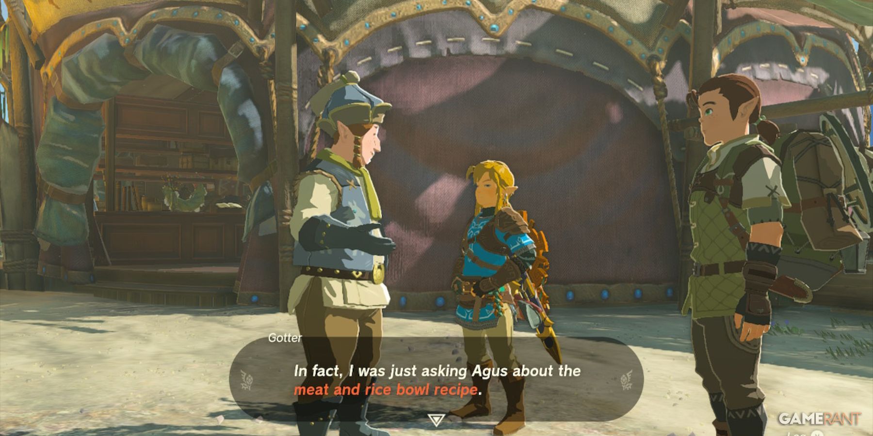 Legend of Zelda: Tears of the Kingdom - Gourmets Gone Gone side quest.