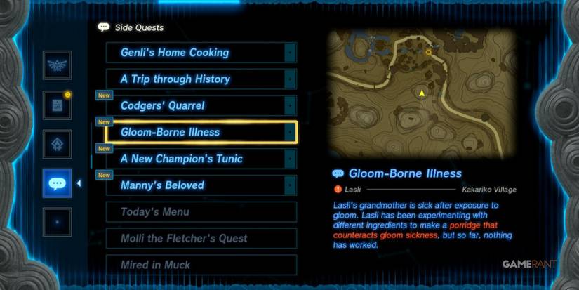 legend of zelda tears of the kingdom gloom-borne illness guide