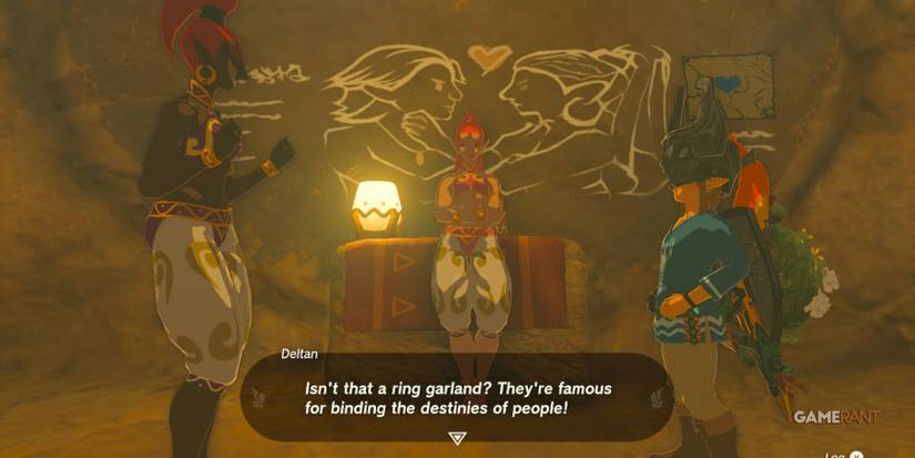 legend of zelda tears of the kingdom voe and you gerudo town ring garland