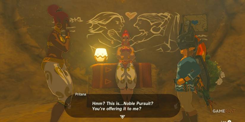 legend of zelda tears of the kingdom noble pursuit voe and you gerudo town