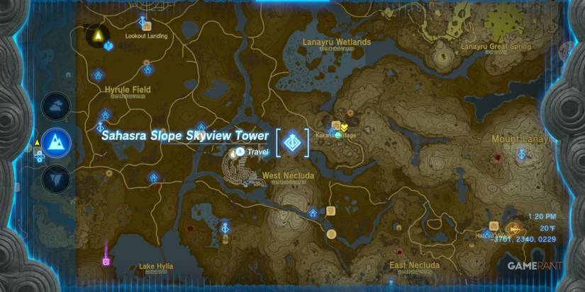sahasra slope skyview tower legend of zelda tears of the kingdom