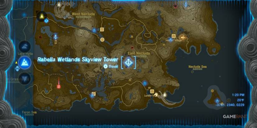 rabella wetlands skyview tower legend of zelda tears of the kingdom