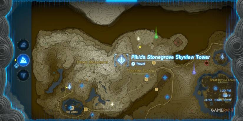 pikida stonegrove skyview tower legend of zelda tears of the kingdom