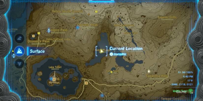 loz totk hebra plunge voltin trout location