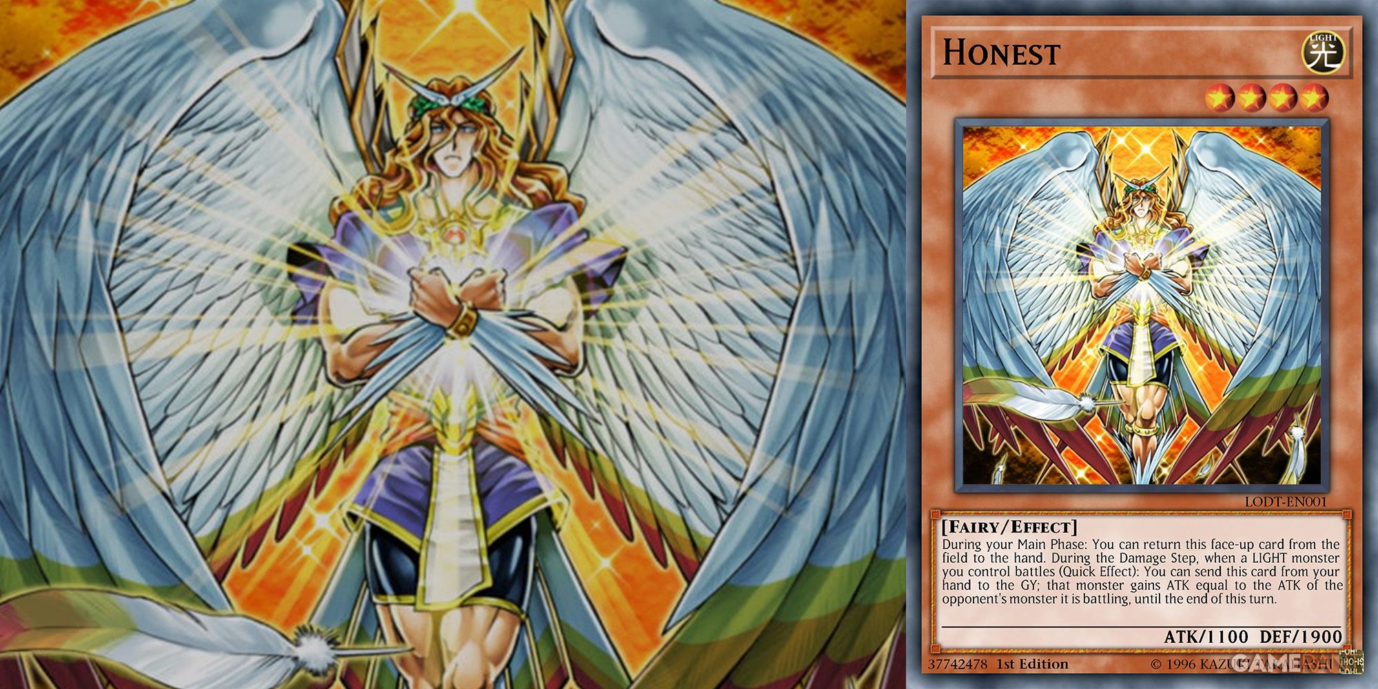 Honest Fairy-Type Yu-Gi-Oh card