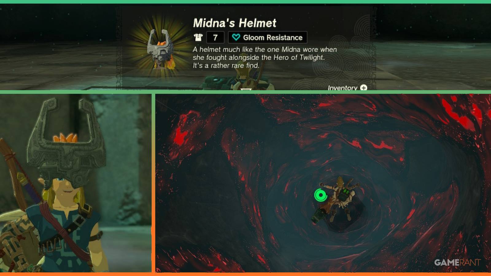 legend of zelda tears of the kingdom midna's helmet feature