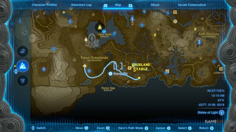 loz totk ishokin shrine ride the giant horse route