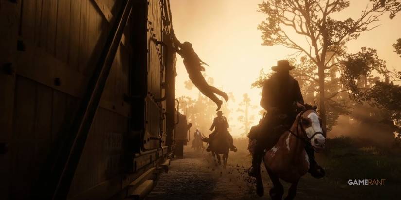Red Dead Online Robbing A Train In Blood Money
