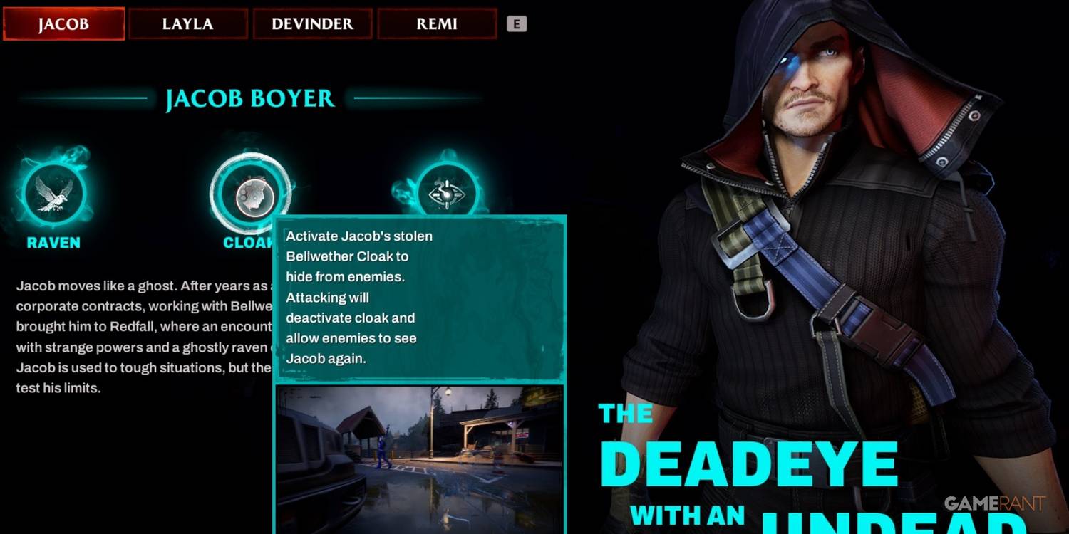 12 Best Abilities In Redfall, Ranked 12 Jacob: Cloak