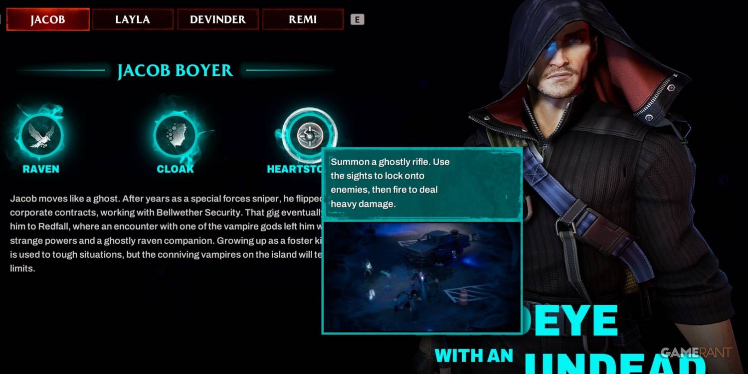 12 Best Abilities In Redfall, Ranked 10 Jacob: Heartstopper
